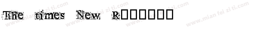 The times New R字体转换